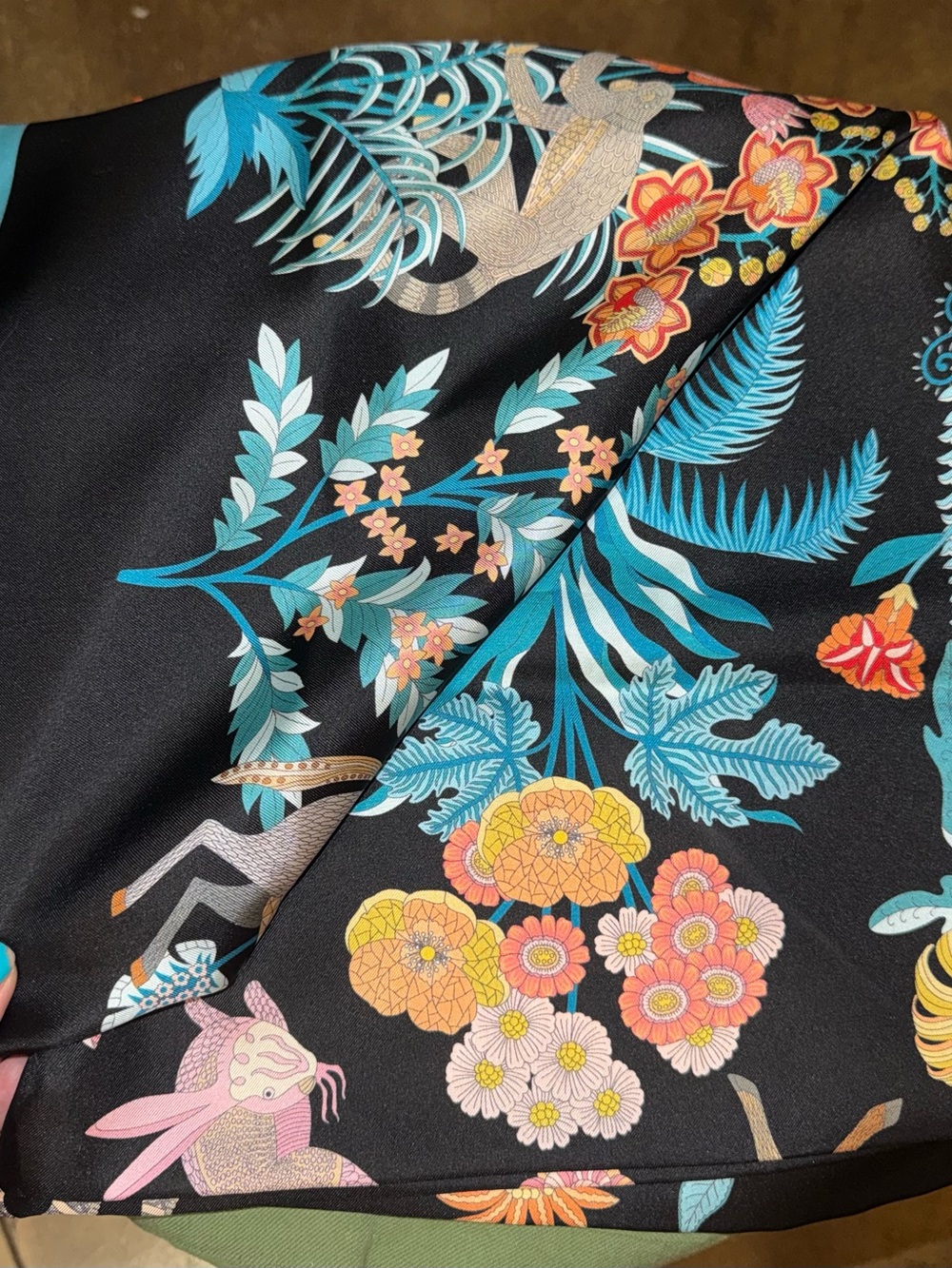 Jim Thompson ‘Horse Zodiac’ Silk Scarf - Picture 2 of 12